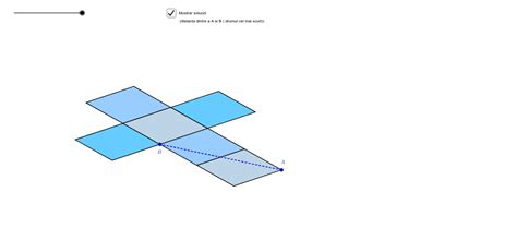 Desfaurarea Cubului Drumul Cel Mai Scurt Geogebra