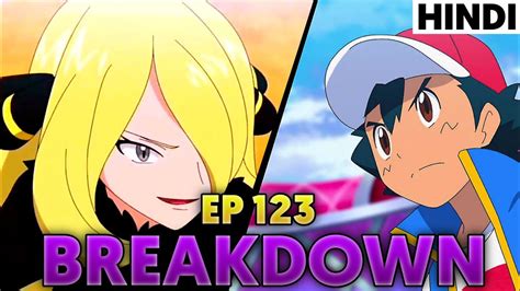 Pokemon Journeys Episode 123 Preview Breakdown In Hindi Ash Vs Cynthia Full Battle In Hindi