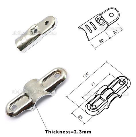 Pipe Rack Lean Tube Connector Metal Material 20mm Thickness For Trolley