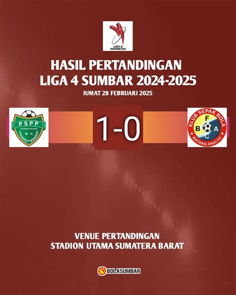hasil pertandingan liga  sumatera barat hari  instagram