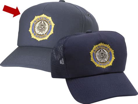 Legion Emblem Cap - Navy Solid - AmericanLegionFlags.com