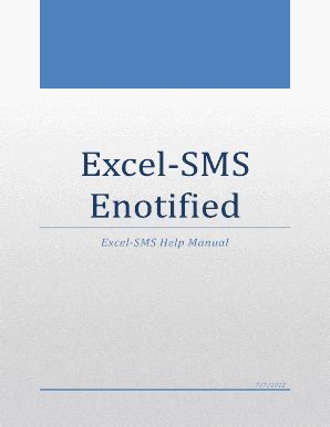 Fillable Online Excel SMS Fax Email Print PdfFiller