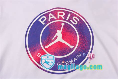 Giacca Con Cappuccio JORDAN Paris PSG Bianco Porpora 2021 2022 Paris