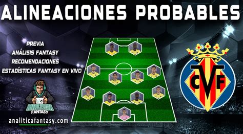 Villarreal Alineaciones Probables De La Liga Fantasy