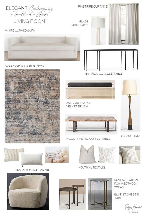 Reese Curved Sofa Curated On LTK Neutral Glam Living Room Modern Glam