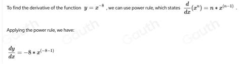 Solved Find Dy Dx Y X 8 Dy Dx [calculus]