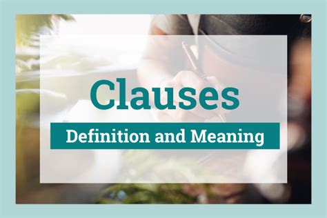 Clauses Definition Meaning And How To Use Them The 48 Off