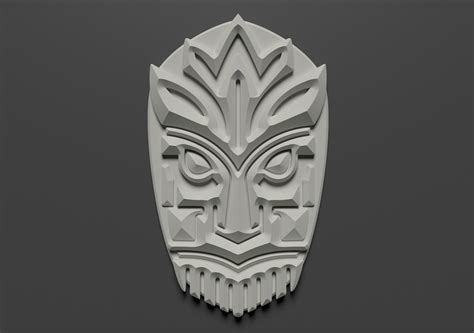 Stl File Totem Mask D Stl Model For Cnc And D Printer D