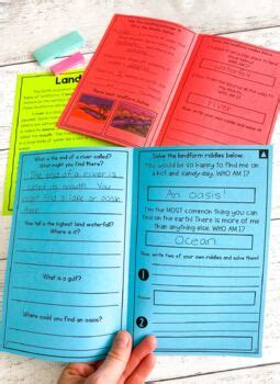 Landforms Reading Passages Differentiated By Poet Prints Teaching