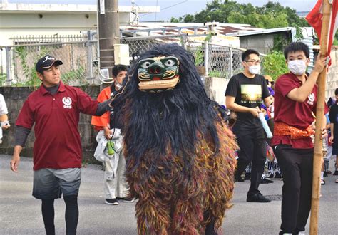 獅子の道ジュネーに沸く 沖縄市池原 沖縄タイムス紙面掲載記事 沖縄タイムス＋プラス