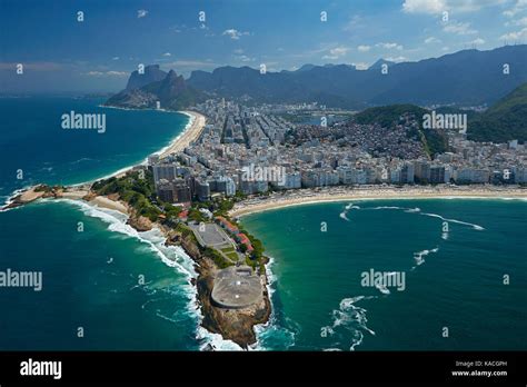 Fort Copacabana Ipanema Beach Top Left And Copacabana Beach Right