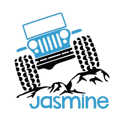 Jeep Rock Crawler Decal Sticker With Personalized Name For Jeep