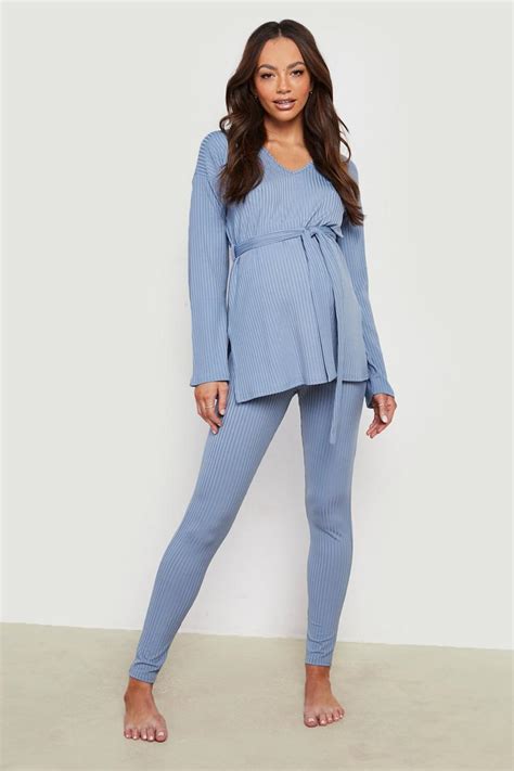 Maternity Tie Waist Lounge Set Boohoo Usa