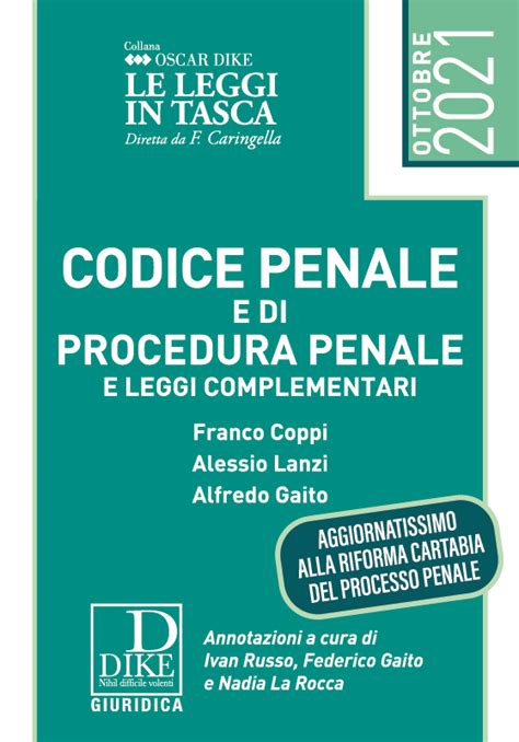 Codice Penale E Codice Di Procedura Penale E Leggi Complementari Pocket