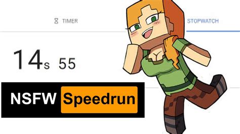 Minecraft Alex NSFW Speedrun World Record YouTube