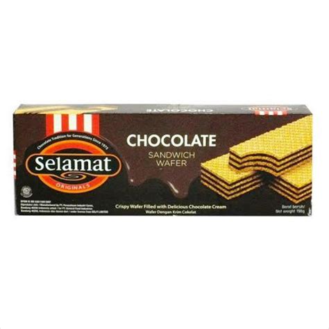 Jual Selamat Sandwich Wafer Chocolate 198 Gr Shopee Indonesia