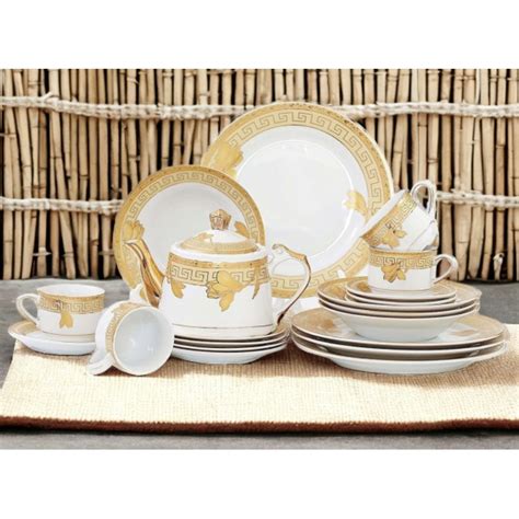 Jual Perlengkapan Makan Vicenza D22 Lily Dinner Set Piring Besar