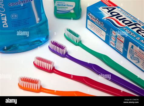 Oral hygiene products, London Stock Photo - Alamy