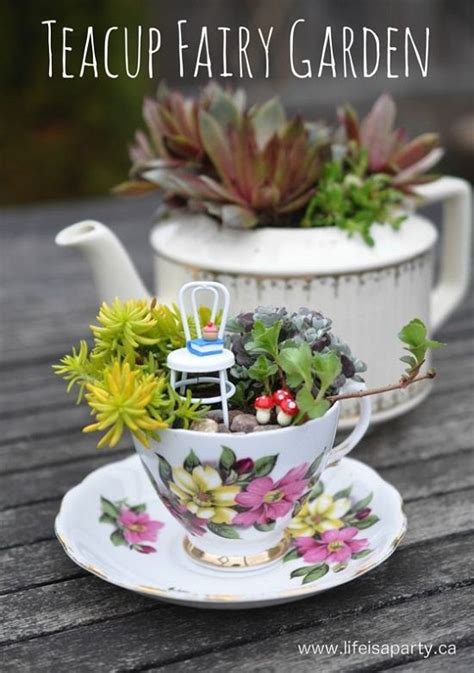 Cute Diy Teacup Garden Ideas Creative Teacup Planters Balcony