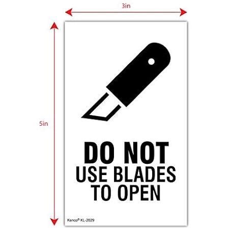 Amazon Kenco X Do Not Use Blades To Open Safe Handling