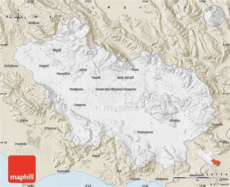 Classic Style Map of Frosinone