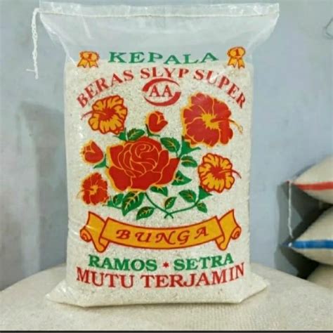 Jual BERAS SUPER CAP BUNGA 5KG Shopee Indonesia