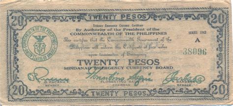 Banknote Index Philippines 20 Pesos S489a