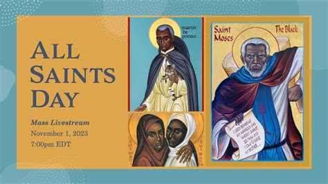 All Saints Day Mass Livestream Nov 1 2023 YouTube