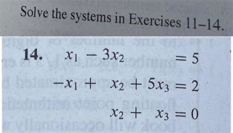 Solved Solve The Systems In Exercises Chegg