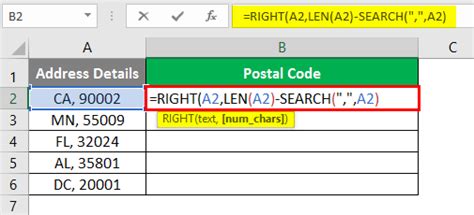 Right Formula In Excel How To Use Right Formula In Excel