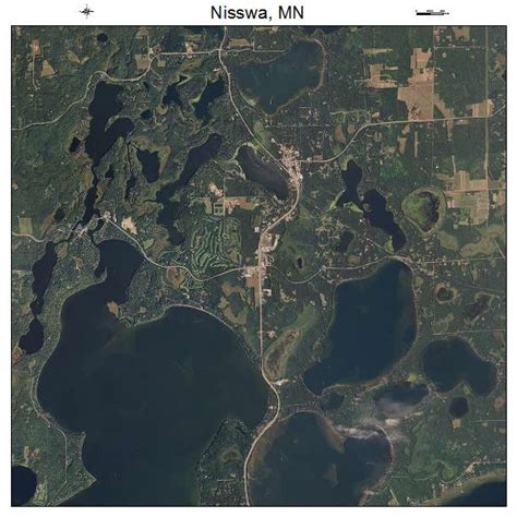 Aerial Photography Map of Nisswa, MN Minnesota