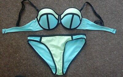 Turquoise Blue Green B Top Size Bottom Bikini By Matalan Ebay