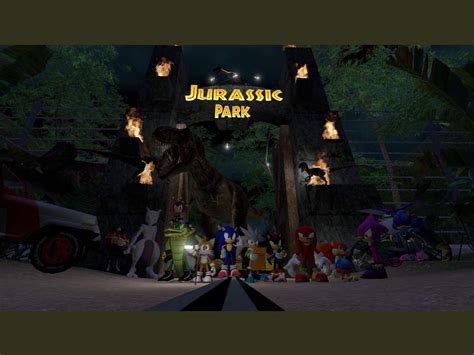 Sonic Travels To Jurassic Park Sonic The Hedgehog Amino