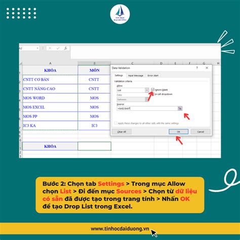 03 Cách Tạo Drop List Trong Excel Nhanh Chóng