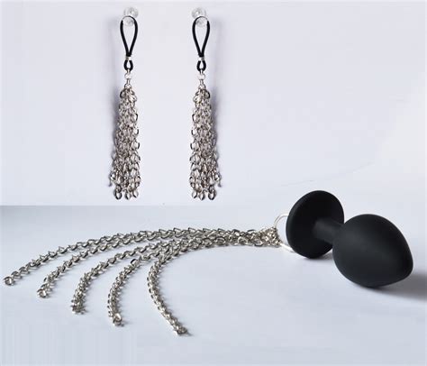 Chain Anal Plug Butt Plug With Chain Tail Anal Sex Toy In 2 Etsy