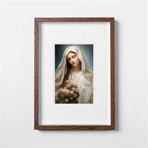 Blessed Virgin Mary Virgin Mary Watercolor Wall Art - Etsy