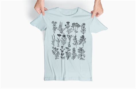 Botanical Shirt Vintage Herb Graphic Tee For Women Gardening Etsy