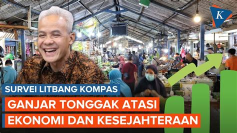 Survei Litbang Kompas Ganjar Jadi Gacoan Perbaikan Ekonomi Dan