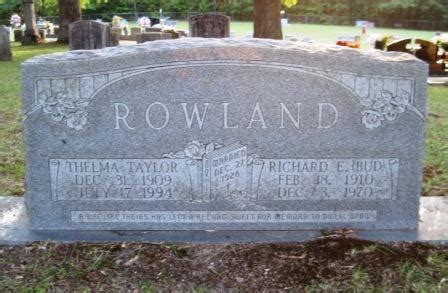 Richard Ervin Bud Rowland Homenaje De Find A Grave