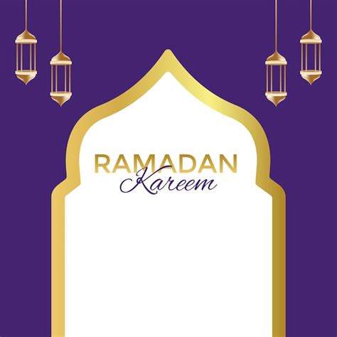 Bandeira Do Conceito De Ramadan Kareem Vetor Premium