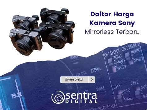 Daftar Harga Kamera Sony Mirrorless Terbaru