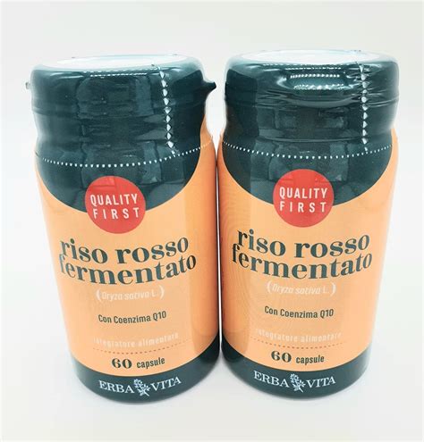 Erba Vita Integratore Alimentare Di Riso Rosso Fermentato Capsule