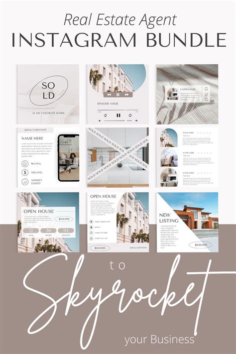 Aesthetic Real Estate Bundle A Social Media Template By Marketing