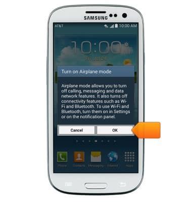 Samsung Galaxy S III I747 Airplane Mode AT T