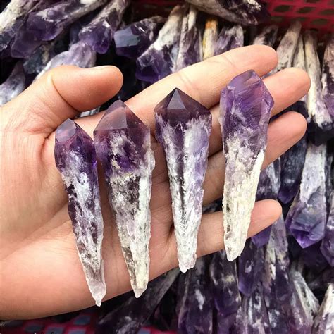 Home Living Rocks Geodes Raw Amethyst Wand Etna Pe