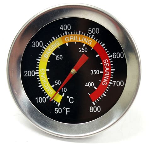 2 3 8 Temperature Thermometer Gauge Barbecue BBQ Grill Smoker Pit