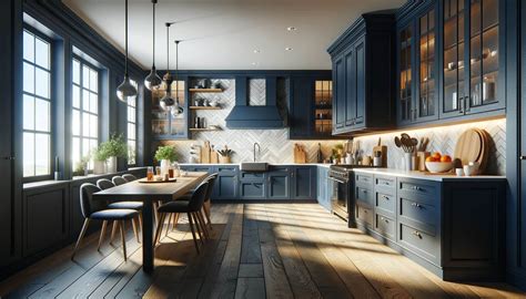 How to Design Navy Blue Kitchen Cabinets: 40 Creative Ideas