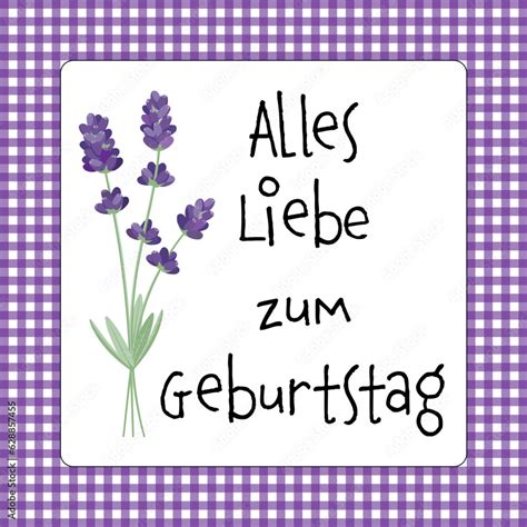 Alles Liebe Zum Geburtstag Schriftzug In Deutscher Sprache