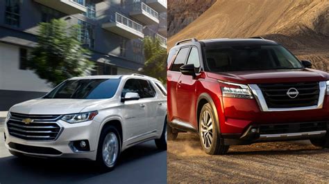 2023 Chevrolet Traverse Suv Vs All New Nissan Pathfinder Suv Specs