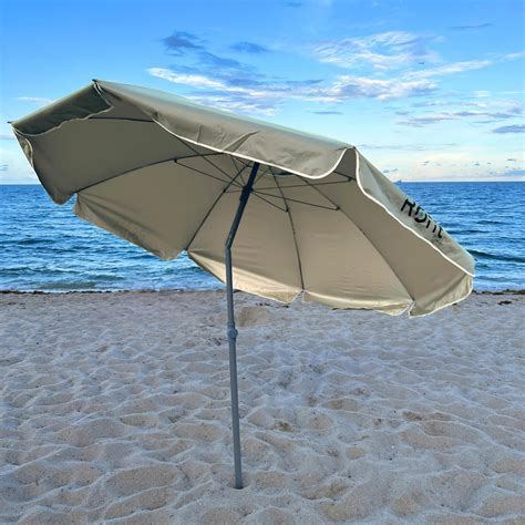 Rofft 7 8 Ft Large Beach Umbrella Windproof Uv 50 Protection Steel